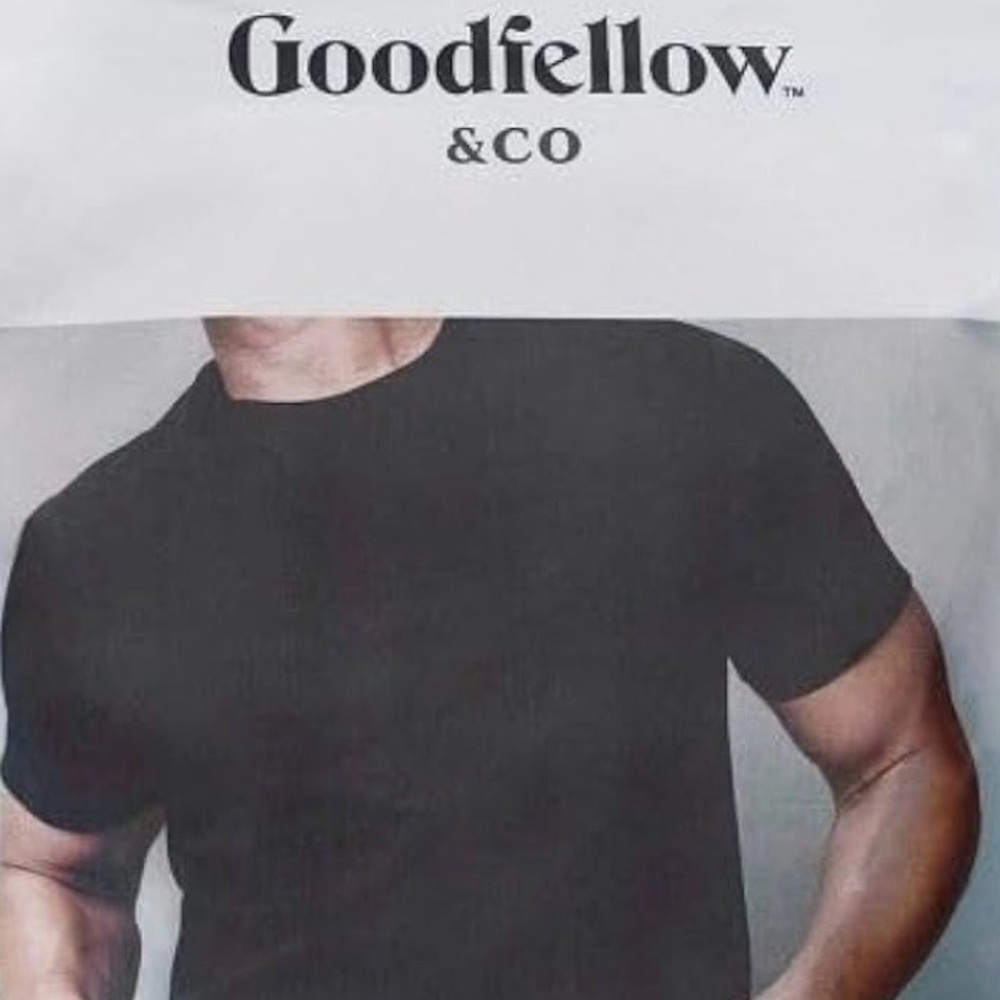Goodfellow & Co Men’s Black 100% Cotton Comfort Crewneck T-Shirt XXL